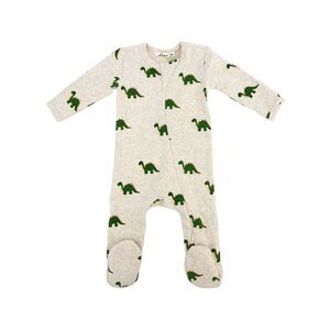Oh Baby!  Dinosaur Print Zipper Footie
